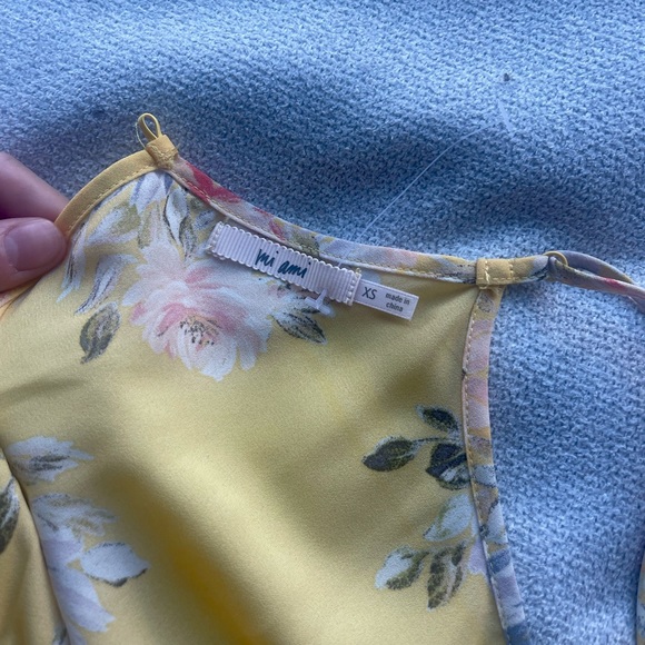 Francesca’s Mi Ami Yellow Floral Print Sundress - Picture 10 of 10